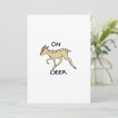 Oh Deer Elegant Timeless Style Feiertagskarte (Stehend Vorderseite)