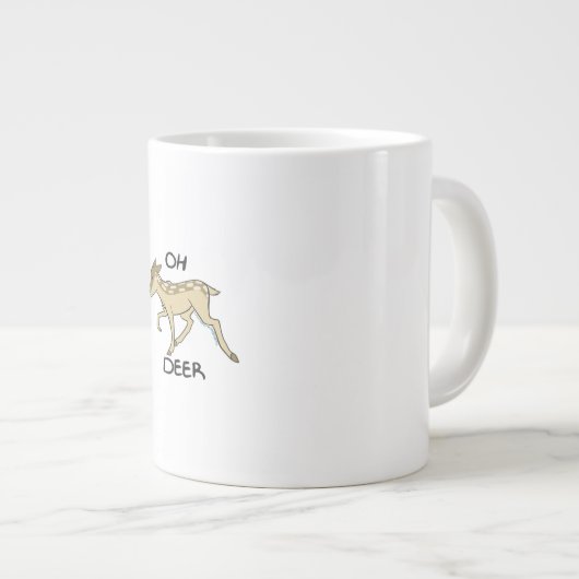 Oh Deer Elegant Timeless Style Jumbo-Tasse (Vorderseite Rechts)