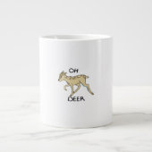 Oh Deer Elegant Timeless Style Jumbo-Tasse (Vorderseite)