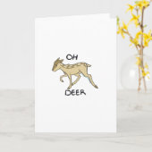 Oh Deer Elegant Timeless Style Karte (Gelbe Blume)