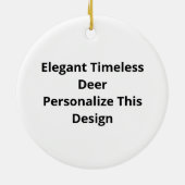 Oh Deer Elegant Timeless Style Ornament (Hinten)