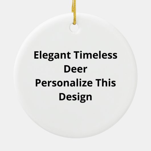 Oh Deer Elegant Timeless Style Ornament (Hinten)