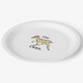 Oh Deer Elegant Timeless Style Pappteller (Schrägansicht)