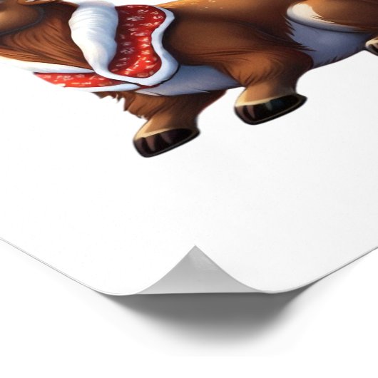 Oh Deer Energetic Modern Design  Poster (Ecke)