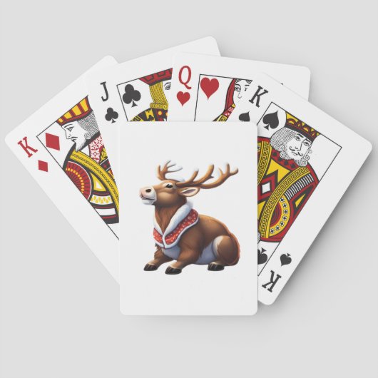 Oh Deer Energetisches Modernes Design Spielkarten (Rückseite)