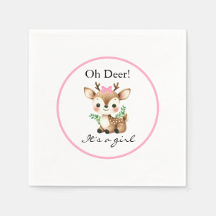 Oh Deer Es ist ein Niedliches Baby-Dusche-Party Serviette