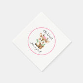 Oh Deer Es ist ein Niedliches Baby-Dusche-Party Serviette (Ecke)