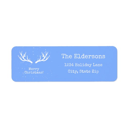 Oh Deer, es ist Weihnachten - Adressetikett (Vorne)