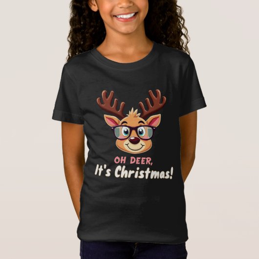 Oh Deer, es ist Weihnachten: Eine Whimsical Holida T-Shirt (Vorderseite)