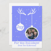 Oh Deer, es ist Weihnachts-Flat-Fotokarte Dankeskarte (Vorne/Hinten)