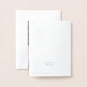 Oh Deer, es ist Weihnachtsfohlen-Karte Folienkarte (Rückseite mit Umschlag)