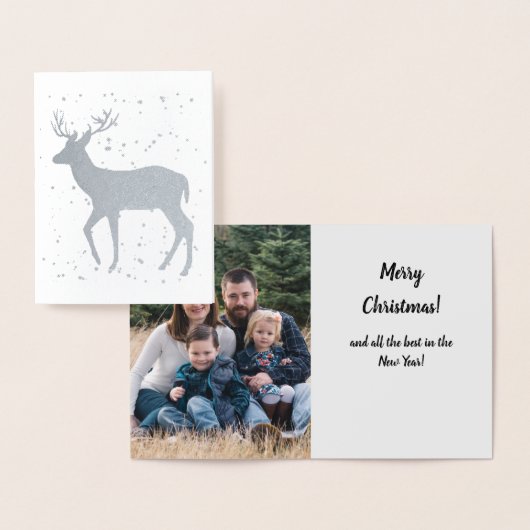 Oh Deer, es ist Weihnachtsfohlen-Karte Folienkarte (Anzeige)