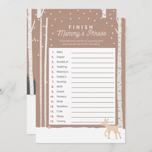 Oh Deer - Finish Mommy's Phrase Programm (Vorne/Hinten)