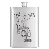Oh Deer Flachmann (Vorderseite)