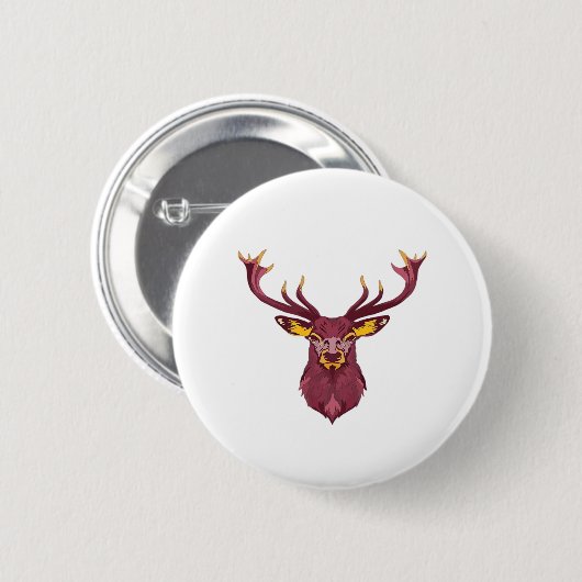 Oh Deer Fresh Modern Design  Button (Vorne & Hinten)