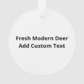 Oh Deer Fresh Modern Design Ornament (Rückseite)