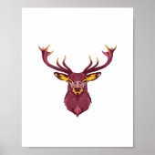 Oh Deer Fresh Modern Design  Poster (Vorne)