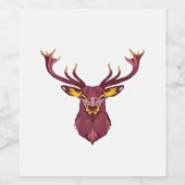 Oh Deer Fresh Modern Design Weinetikett (Einzelnes Label)