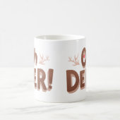 Oh, Deer! Funny Holiday Kaffeetasse (Mittel)