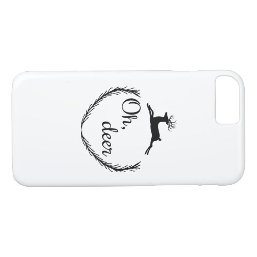 Oh Deer Funny Style Design  Case-Mate iPhone Hülle (Rückseite (Horizontal))