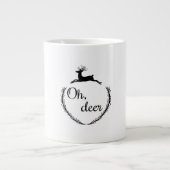 Oh Deer Funny Style Design  Jumbo-Tasse (Vorderseite)