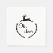 Oh Deer Funny Style Design  Serviette (Vorderseite)