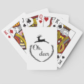 Oh Deer Funny Style Design Spielkarten (Rückseite)