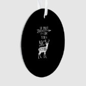 Oh Deer Going To Big Brother Christmas Announcemen Ornament (Vorderseite)