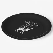 Oh Deer Going To Big Brother Christmas Announcemen Pappteller (Schrägansicht)