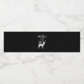 Oh Deer Going To Big Brother Christmas Announcemen Wasserflaschenetikett (Einzelnes Label)