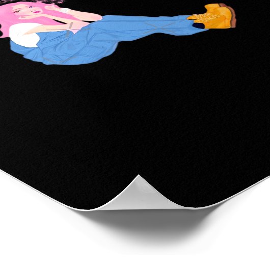 Oh Deer Graphic Artistic Design  Poster (Ecke)