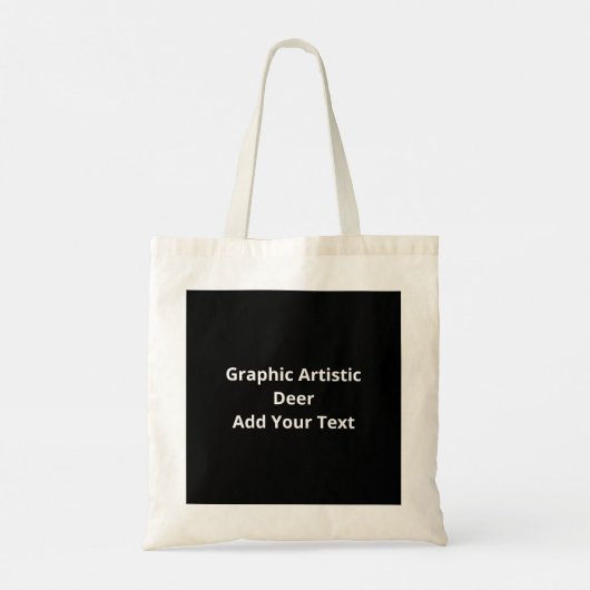 Oh Deer Graphic Artistic Design Tote Bag Tragetasche (Rückseite)