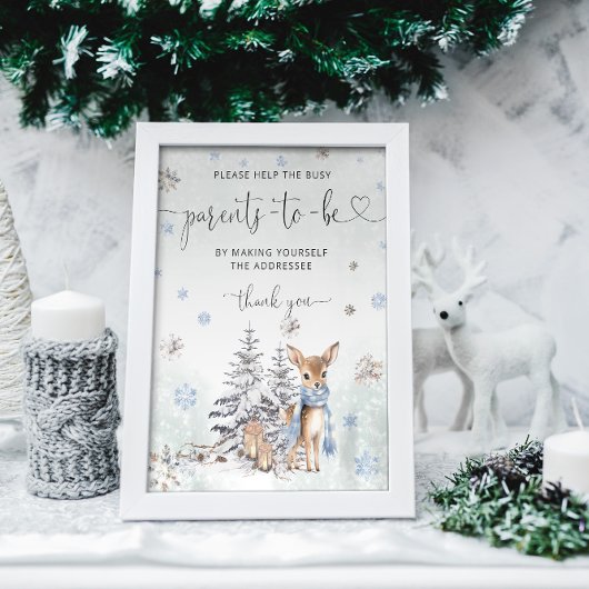 Oh Deer Helfen Sie den beschäftigten Eltern, einen Poster