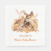Oh Deer Herbst Baby Shower Servietten (Vorderseite)