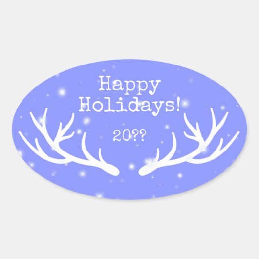 Oh Deer Holiday Sticker (Vorderseite)