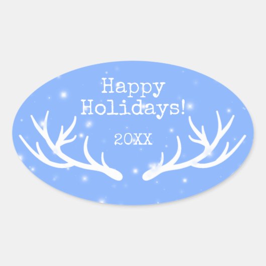 Oh Deer Holiday Sticker (Vorderseite)