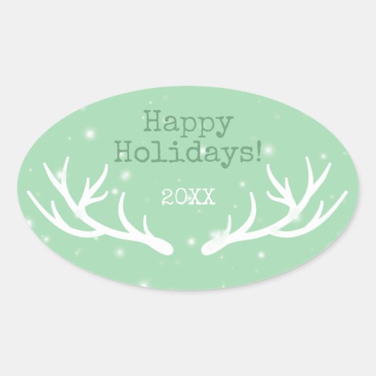 Oh Deer Holiday Sticker (Vorderseite)