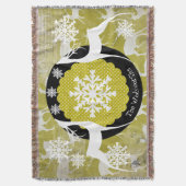 Oh Deer Holiday Throw Decke (Vorderseite Vertikal)