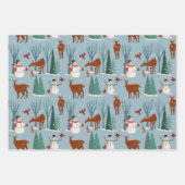 Oh Deer Holiday Wrap (3 Blätter) Geschenkpapier Set (Vorderseite 3)