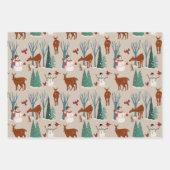Oh Deer Holiday Wrap (3 Blätter) Geschenkpapier Set (Vorderseite 2)