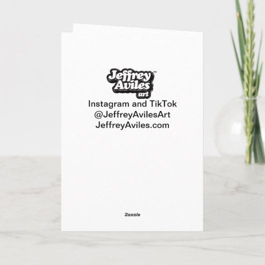 Oh Deer Hunk Karte (Rückseite)