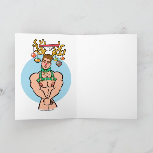 Oh Deer Hunk Karte (Innenseite)