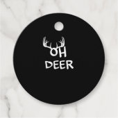 Oh Deer Hunter Rustic Outdoor Design Geschenkanhänger (Vorderseite)