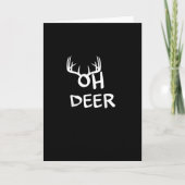 Oh Deer Hunter Rustic Outdoor Design Karte (Vorderseite)