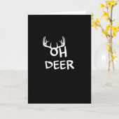 Oh Deer Hunter Rustic Outdoor Design Karte (Gelbe Blume)