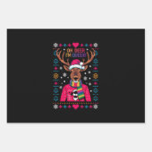 Oh Deer ich bin Que LGBT LGBTQ Gay Pride Ugly Xmas Geschenkpapier Set (Vorderseite)