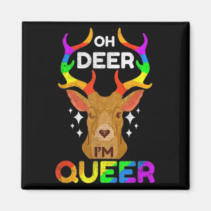 Oh Deer Im Que Funny Lgbtq Gay Pride Awareness Magnet
