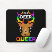 Oh Deer Im Que Funny Lgbtq Gay Pride Awareness Mousepad (Mit Mouse)