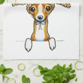 Oh Deer Italian Greyhound Geschirrtuch (Gefaltet)