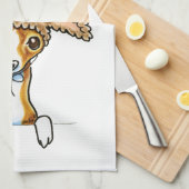 Oh Deer Italian Greyhound Geschirrtuch (Viertel Falte)